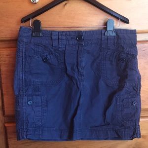 Willi Smith khaki cargo skirt